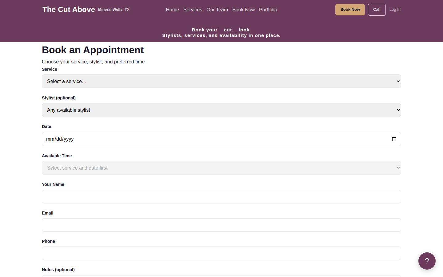 Salon Demo desktop feature