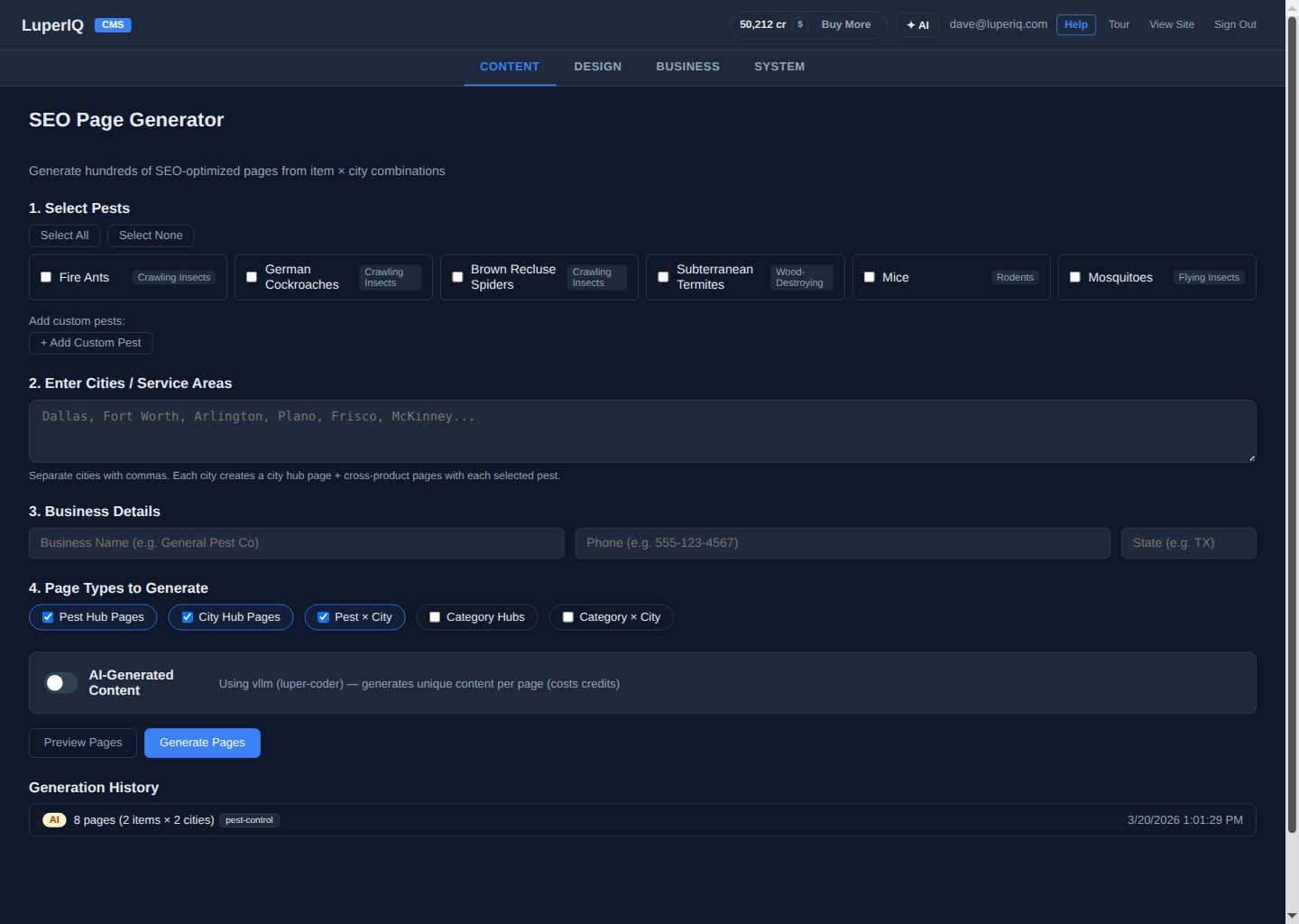 Page Generator Spotlight